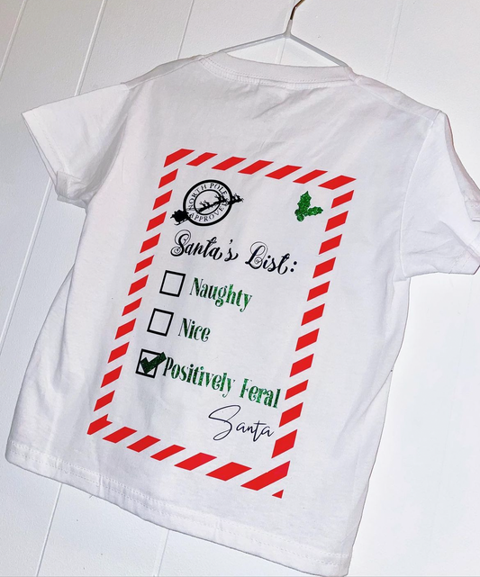 Santa’s list t-shirt