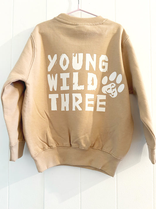 Young Wild & Three kids sweatshirt