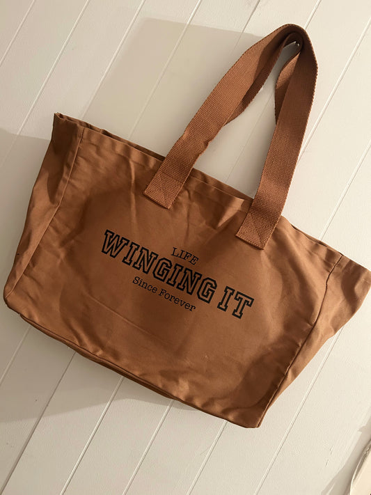 Life…Winging It XL tote bag