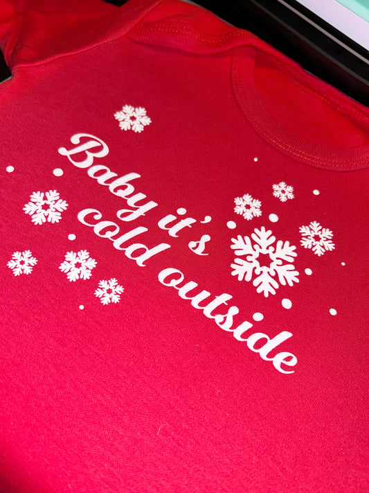 Baby It’s Cold Outside babygrow