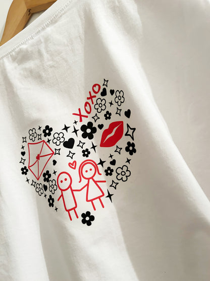 Love doodles t-shirt