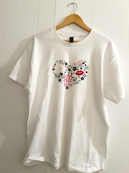 Love doodles t-shirt