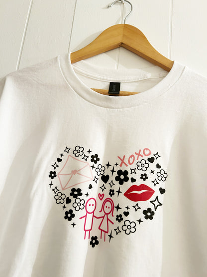 Love doodles t-shirt