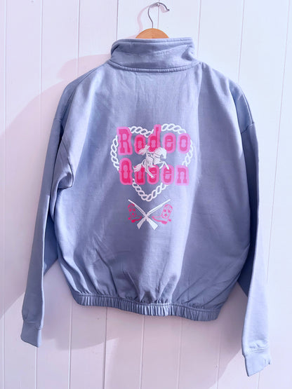 Rodeo Queen cropped 1/4 zip sweatshirt