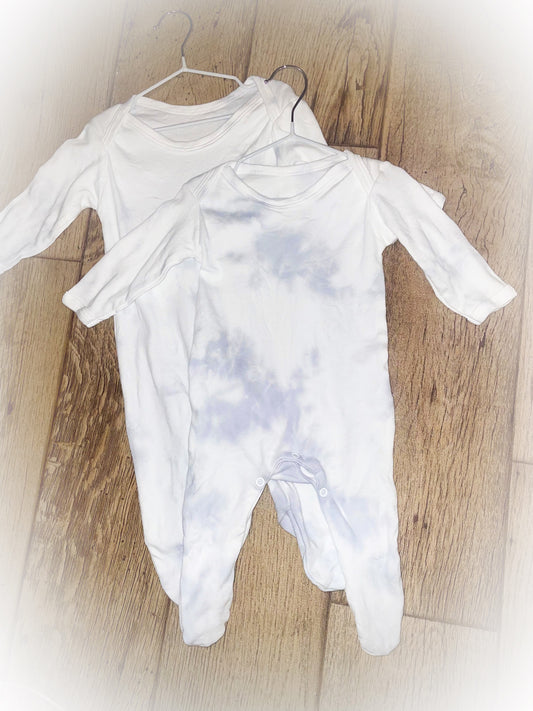 Tie-dye babygrows